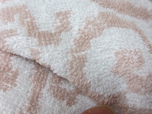 紋織タオルピンク