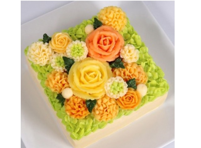 花束ケーキ